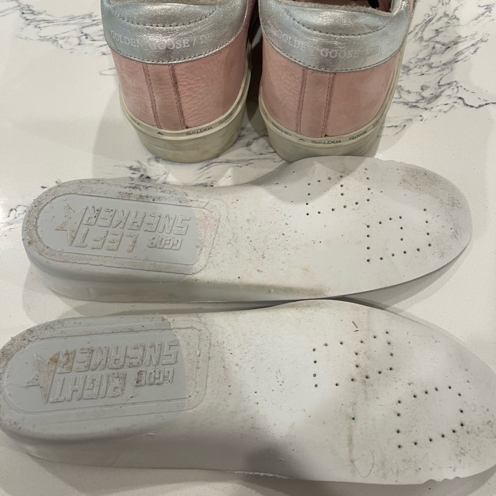 Golden Goose - Hi Stars. Pink suede. Size 37 - Picture 8 of 9